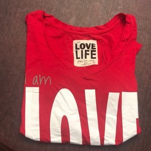 Peace love world long sleeve tshirt